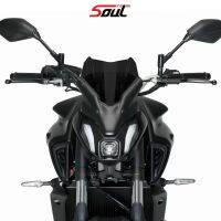 รถจักรยานยนต์กีฬาสีดำกระจกบังลมหน้า Visor เหมาะกับสำหรับ YAMAHA MT-07 2021 2022 SP MT07 21-22 FZ07 FZ-07