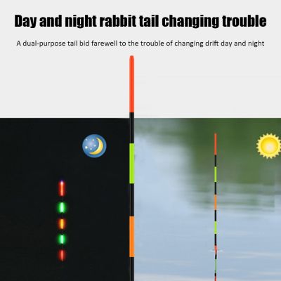 【YF】✢☑  Float Tail Day Night Sensor Color Change Electric Fishing Tackle Accessories