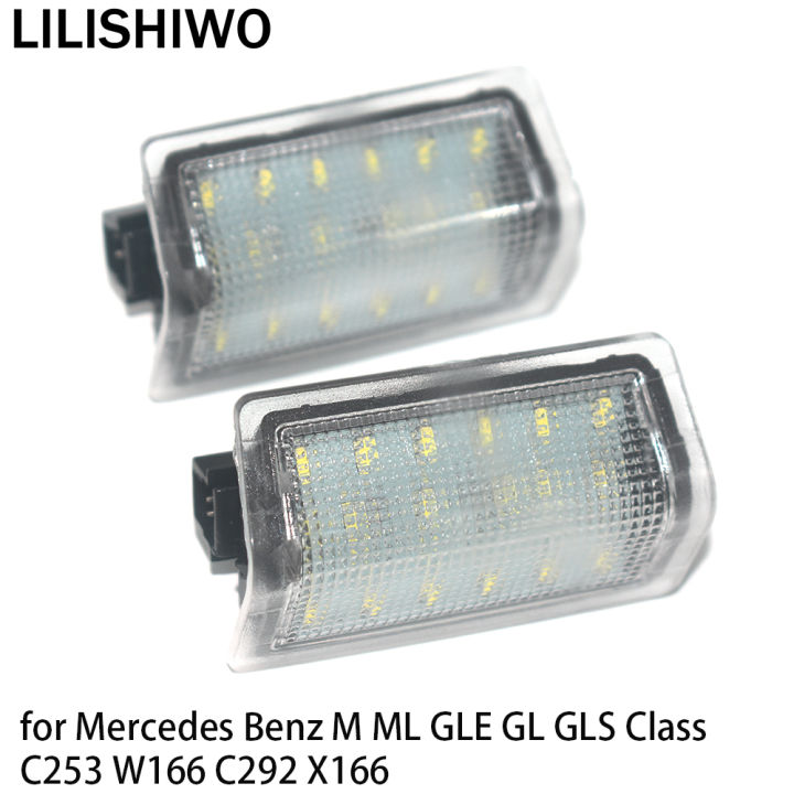 lililishiwo-มารยาทช่องวางเท้าประตูกระเป๋าลำต้นแสงโคมไฟสำหรับ-benz-m-ml-gle-gl-gls-ชั้น-c253-w166-c292-x166