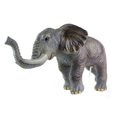 Large soft glue simulation animal model elephants rhino buffaloes lion horse milk cow sheep pig toy for children