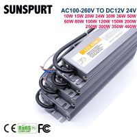 New Ultra-thin Slim Size IP67 Waterproof Power Supply IP67 AC to DC12V 24V Lighting Transformer 60W 80W 100W 120W 150W 200W 400W