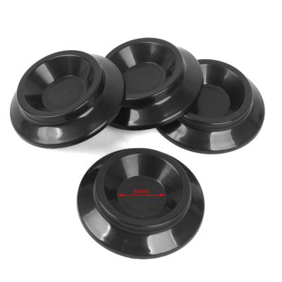 ：《》{“】= 1 Pack 4 In 1 Pianos Caster Cups Mat Pad Plastic Floor Ground Protection, Black