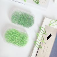 【jw】✘  15/30pcs green Paper leaves-Shaped book mark for Office School Supplies