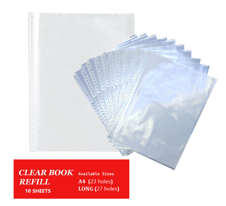 Clear Book Refill 10Sheets | Lazada PH