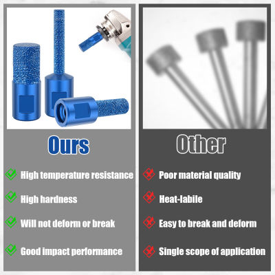 DAGAFGA 3ชิ้นดอกสว่านเพชรอเนกประสงค์ดอกสว่านสำหรับบดและตัดทนความร้อนบดหินอ่อนบิตเซรามิกดอกสว่านสำหรับบดและตัดดอกสว่านเพชรอเนกประสงค์