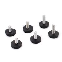 10PCS Adjustable Height Furniture Foot Anti-skid Legs Mat M6 Screw for Sofa Bed Table Cabinet Furniture Hardware Accessories Furniture Protectors Repl