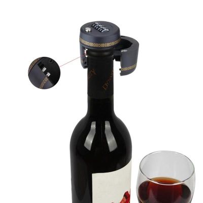 【YF】 3 Digit Plastic Bottle Password Lock Combination Wine Stopper Vacuum Plug Device Preservation Coded For Hardware