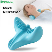 PurenLatex New Design Neck Retractor Pillow Memory Foam Orthopedic Pillow Gravity Stretch Cervical Vertebra Massage Spots Pillow