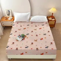 Cartoon Bed Cover(No pillowcases)for Child Adult Mattress Sheet All-around Elastic Rubber Band Fitted Sheet Home Decor Bed Sheet