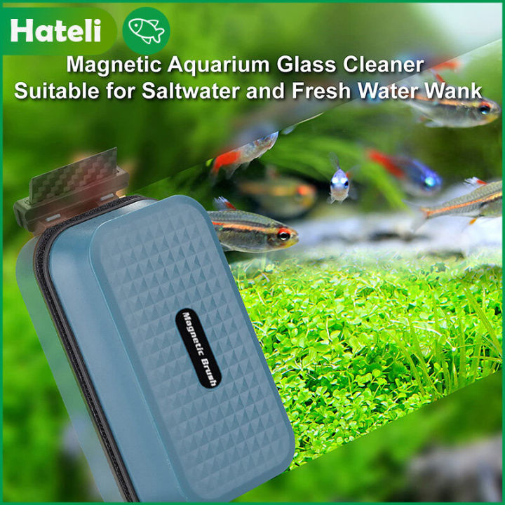 HATLEI Aquarium Cleaner Fish Tank Glass Cleaner Algae