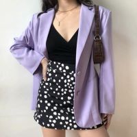 Lavender oversized blazer ใส่โค้ด WJLXJV ลดทันที 50.- ขั้นต่ำ 500.-