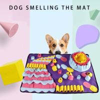 เสื่อฝึกสุนัข Pet Puppy Sniffing Nose Work Pad Anti Choking Pet Feeding Mat Slow Feeding Food Intelligence Toy