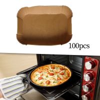 50/100Pcs Air Fryer Disposable Parchment Paper Liner Oil-proof Paper Tray Non-Stick Baking Mat Air Fryer Accessories