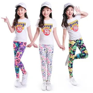 Shop Slaixiu Kids Girls Leggings Polyester Summer Teenager Girl