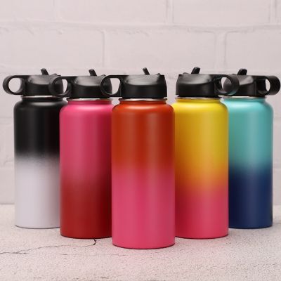 ❇♟◇  Cross-border European and space gradient insulation cup outdoor large-capacity sports water bottle