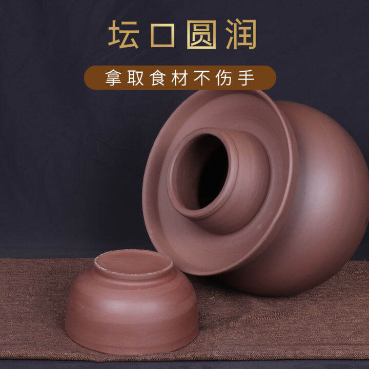 Pickle jar earthenware oldfashioned household Sichuan ceramics 8 kg