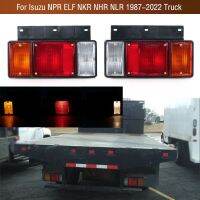 โคมไฟสะท้อนแสงสัญญาณอุ่นไฟเบรก Bemper Belakang รถบรรทุกสำหรับ Isuzu NPR ELF NKR NHR NLR 1987-2022