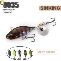 GANTUR 35mm/7g Spinner Tackle ช้อนโลหะ เลื่อม หมุน เหยื่อตกปลาโลหะ ล่อ VIB ตะขอแหลม Wobblers Crankbaits