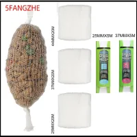 5FANGZHE 5M/20M 25/37/44MM ใหม่ รีฟิลเหยื่อแท่นขุดเจาะ อุปกรณ์ต่อสู้ ถุงห่อเหยื่อ PVA ล่อตาข่าย ตกปลาคาร์พหยาบ กระสอบละลายน้ำ