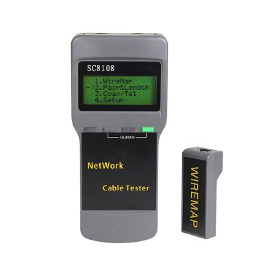 Multifungsi LCD ดิจิตอลเครื่องทดสอบเครือข่าย Kabel LAN Tester Detector ตัวหาเส้น Lini Listrik Menemukan Pengujian