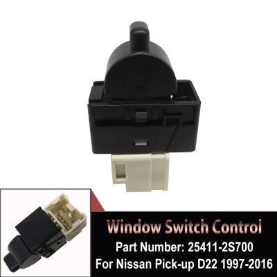 ↂ❁❄ 25411-2S700 For Nissan Pick-Up D22 1997-2015 2016 Top Quality Car Electric Power Window Switch Black 254112S700 Auto Accessories