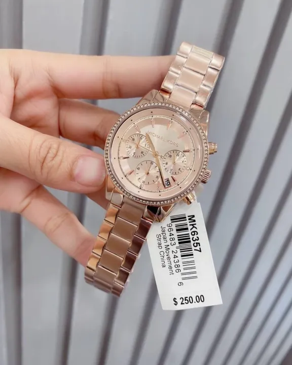 Michael Kors Ritz Rose Gold Tone Ladies Watch MK6357 Original With 1 Year  Warranty For Mechanism | Lazada PH