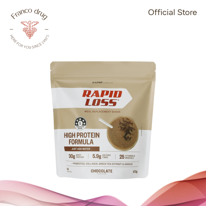Rapid Loss Meal Replacement Shake High Protein Formula 672G