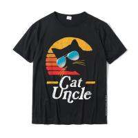 Cat Uncle Vintage 80s Style Cat Retro Sunglasses Distressed T-Shirt Tops Shirt Coupons Casual Cotton Boy Top T-Shirts Crazy