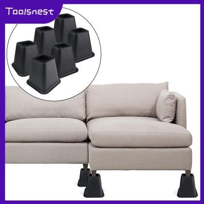 Toolsnest ที่ยกเตียงเฟอร์นิเจอร์6นิ้วที่ยกเตียง,ตัวป้องกันพื้นเก้าอี้โซฟายกขาสำหรับโซฟา