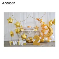 Andoer 2.1*1.5M/7 * 5ftฉากหลังลายวันเกิดครั้งแรกบอลลูนเค้กฉากหลังถ่ายรูปเด็กเด็กสตูดิโอถ่ายข้อดี