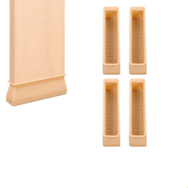 4pcs Silicone chair leg caps socks Rectangular sofa table bed feet