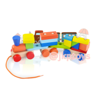 ?Todds &amp; Kids Toys ของเล่นไม้เสริมพัฒนาการ รถไฟไม้ลากจูง รถลากไม้ รถลาก ของเล่นไม้เสริมพัฒนาการ ตัวต่อรถไฟ บล็อคไม้ ของเล่นไม้ ของเล่นเด็ก ของขวัญเด็ก