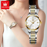 OLEVS 6632 Fashion Watches For Women Waterproof Stainless Steel Band Automatic Mechanical Women Wristwatches Luminous Calendar Week Display