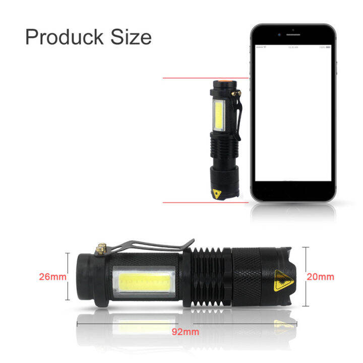 cob-xml-q5-led-flashlight-portable-mini-zoom-torch-flashlight-use-aa14500-battery-2000lm-outdoor-waterproof-led-torch-light