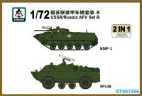 S-Model ST007206 172 Scale Usrrussia AFV Set B