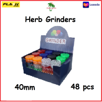 1 box of 48 Grinders, 40MM, acrylic, 1 กล่อง x 48 เครื่องบดสมุนไพร พลาสติก 40 mm. 3 ชั้น คละสี ส่งเร็ว 1 box x 48 herb grinders spice crushers, 420, 40 mm, 3 layer, acrylic, random colours, FAST DELIVERY