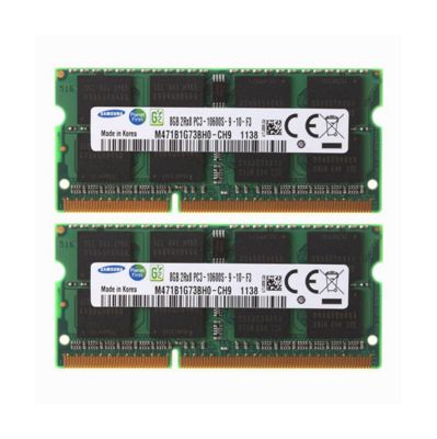 Samsung DDR3 SDRAM 16GB kti (2x8 GB) หน่วยความจำ DDR3 RAM 8GB 1333 MHz 1.5V 204-pin 2Rx8 PC3-10600S SO-DIMM แล็ปท็อป DDR3 8GB โมดูล pc310600 สำหรับโน้ตบุ๊ค