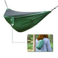 Geertop Hot Sale 210T Nylon Taffeta Outdoor Heavy Duty Camping Hammock With Detachable Mosquito Net