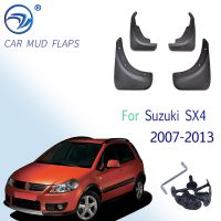 บังโคลนสไตล์รถสำหรับ Suzuki SX4 Hatchback Crossover 2007 2008 2009 201 2011 2012 2013แผ่นกันโคลนล้อรถยนต์บังโคลน