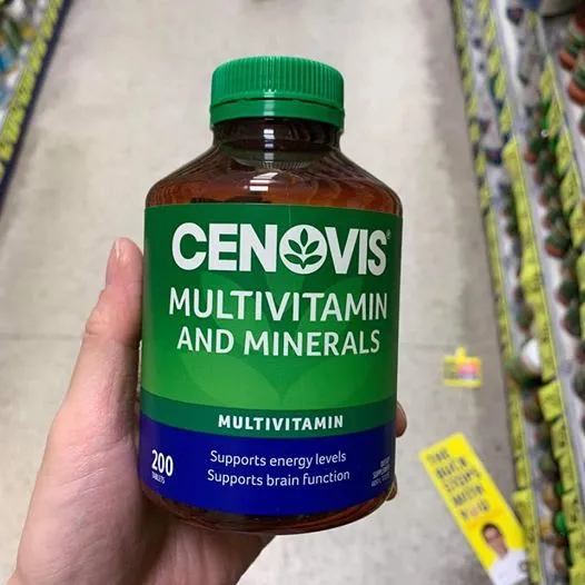 Viên uống Cenovis Women\'s Multi Vitamins & Minerals Once Daily có chứa những loại vitamin và khoáng chất nào?
