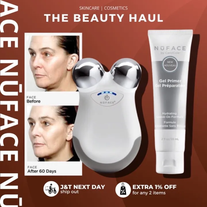 NUFACE Mini Facial Toning Device + FREE Nuface Hydrating Leave On Gel ...