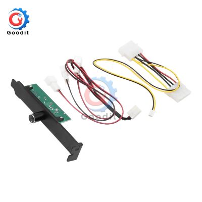 ❈✘✐ 3 Channels PC Cooler Cooling Fan Speed Controller for CPU Case HDD VGA Fan with PCI Bracket Power by 12V Molex IDE 4pin