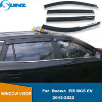 Deflectors หน้าต่างด้านข้างสำหรับ Roewe Ei5 MG5 EV 2018 2019 2020 2021 2022ประตู Visor Weathershield Weather Shield Sun Rain Guards