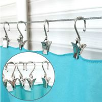 ▬✲  10pc Curtain Clip Hook Silver Photo Hanging Clothespin Curtain Rings Clamps For Bathroom Outdoors Wedding Decoration Accessories