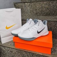 New 【Original】 NK* Preci sion- 4 White Grey Colorway All Match Fashion Basketball Shoes Actual Combat Sports Shoes {{ Free Shipping}