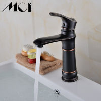 Artistic Black ancient Bathroom Vessel Sink Faucet Single Lever Swivel Spout Basin Deck Mounted Bathroom Mixer Tap Torneira Mci