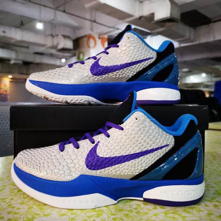 Kobe 6 White Blue Free Socks Original Eqpt Manufactured NOT CLASS A ...