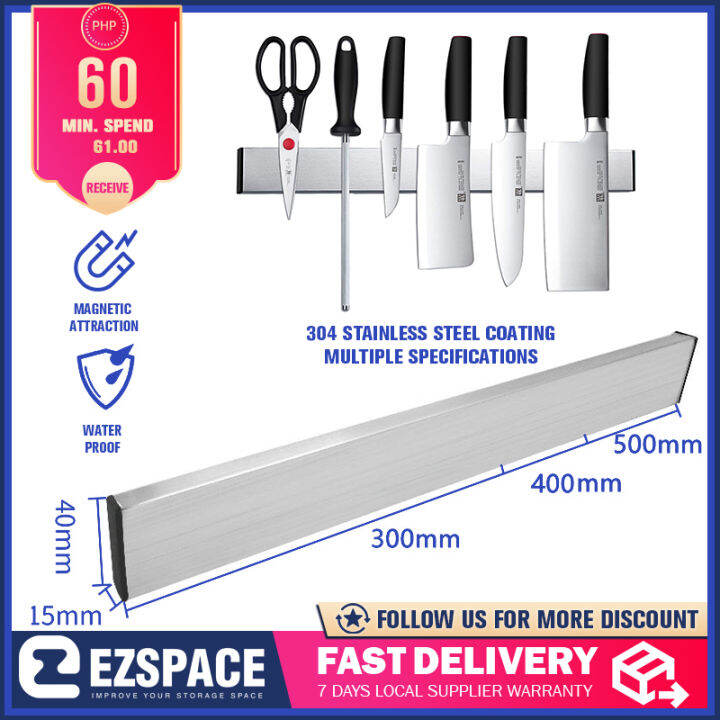 EZspace Knife Strip, Premium Stainless Steel Wall Mounted