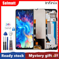 X666 Salmatt สำหรับ Infinix Hot 20 5G ดิจิไทเซอร์จอแสดงผล LCD แบบสัมผัสหน้าจอแทนการประกอบสำหรับ Infinix Hot 20 5G X666B X666พร้อมกรอบกลางสำหรับ Infinix Hot 20 5G LCD