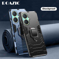 ROAZIC เคส VIVO Y27สำหรับ4G,เคสป้องกันการตกเคสโทรศัพท์ PC แบบแข็งการดูดเหล็กหมุนเคสที่ยึดโทรศัพท์ในรถ